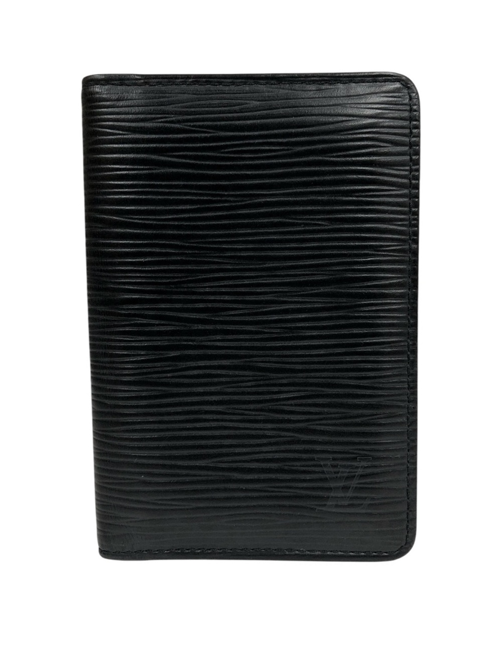 Louis Vuitton Black Textured Leather Card Holder